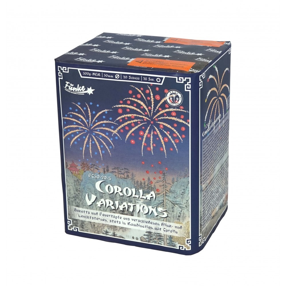 Funke Corolla Variations, batterij met 20 schoten