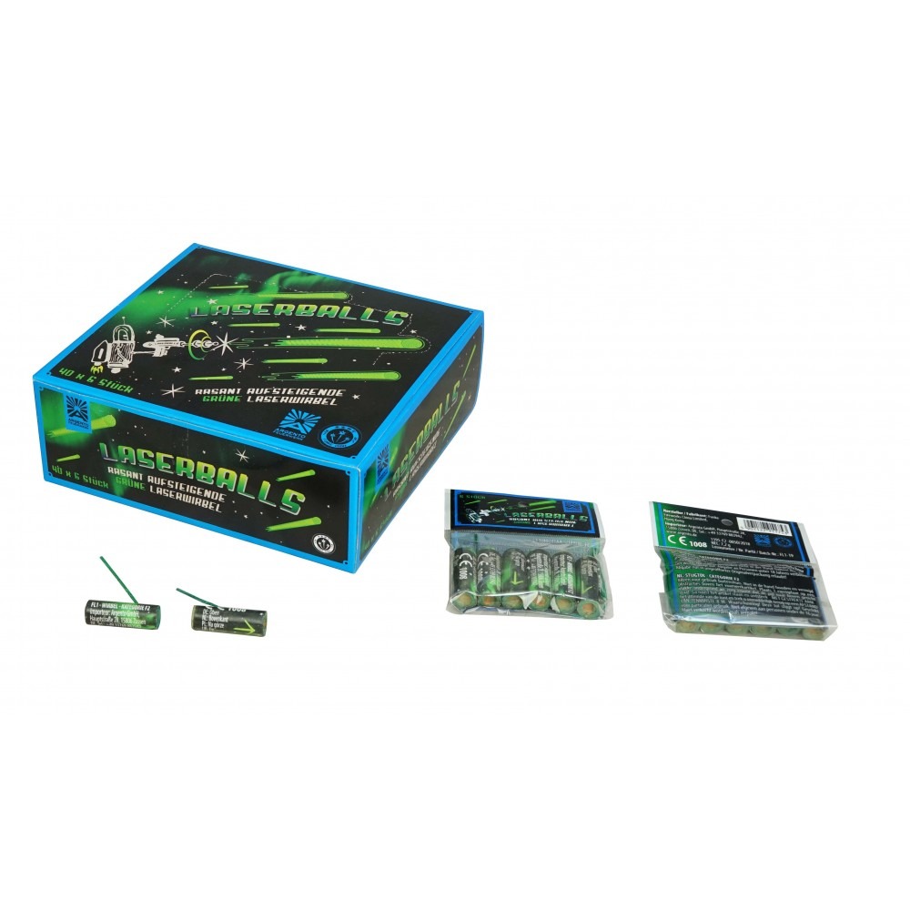 Argento Laserballs-wervels (6 stuks)
