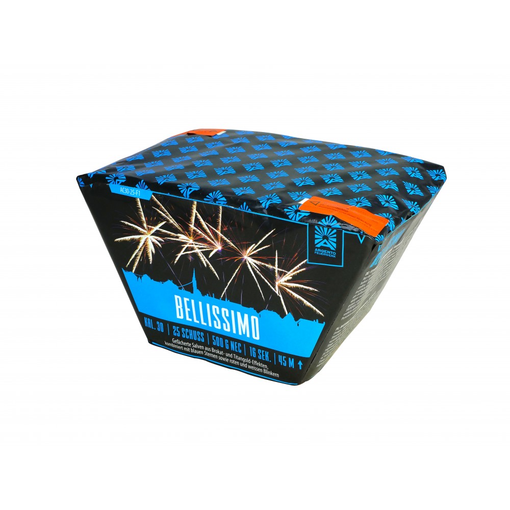 Argento Bellissimo-batterij met 25 schoten