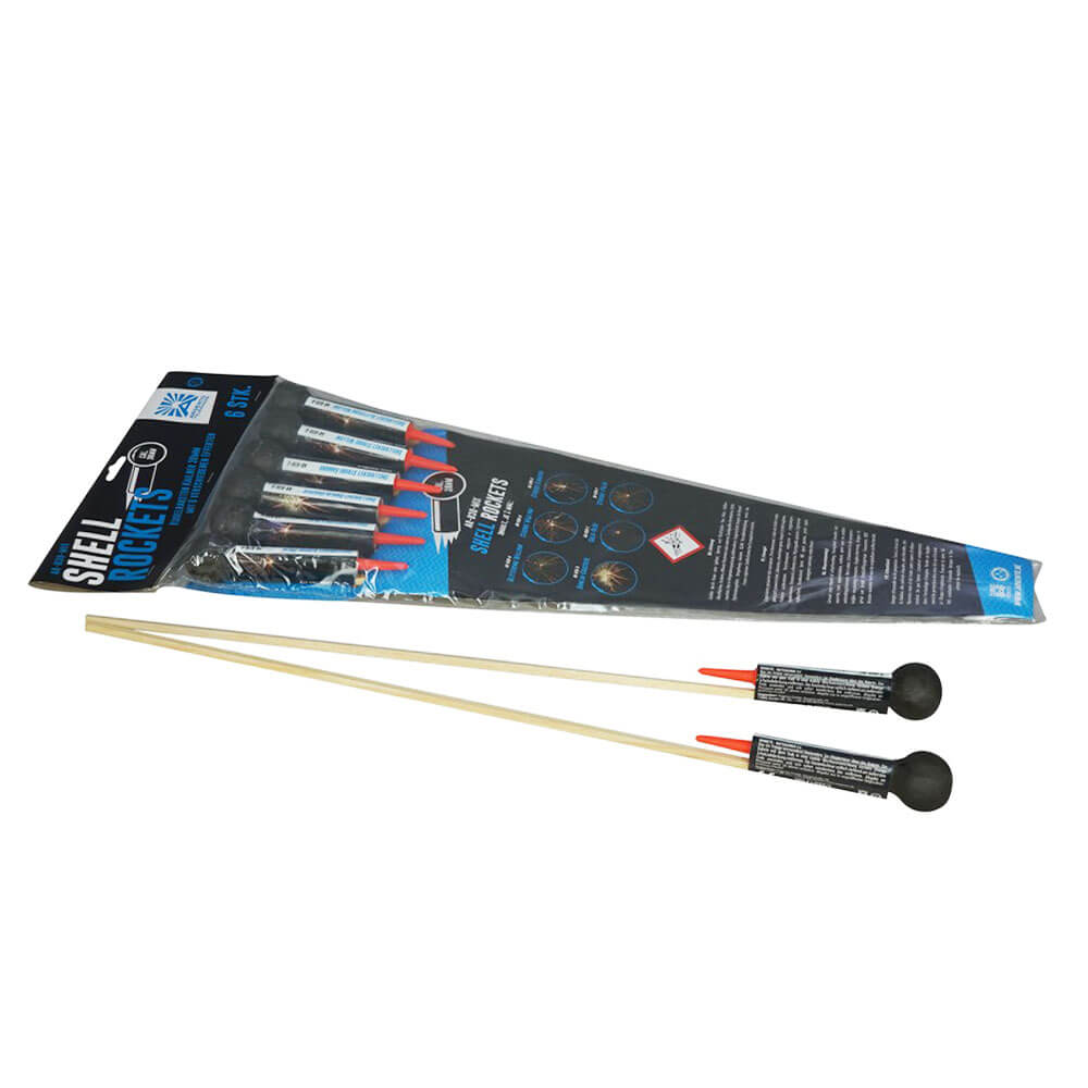 Argento Shellrockets, kaliber 38 mm (6 stuks)