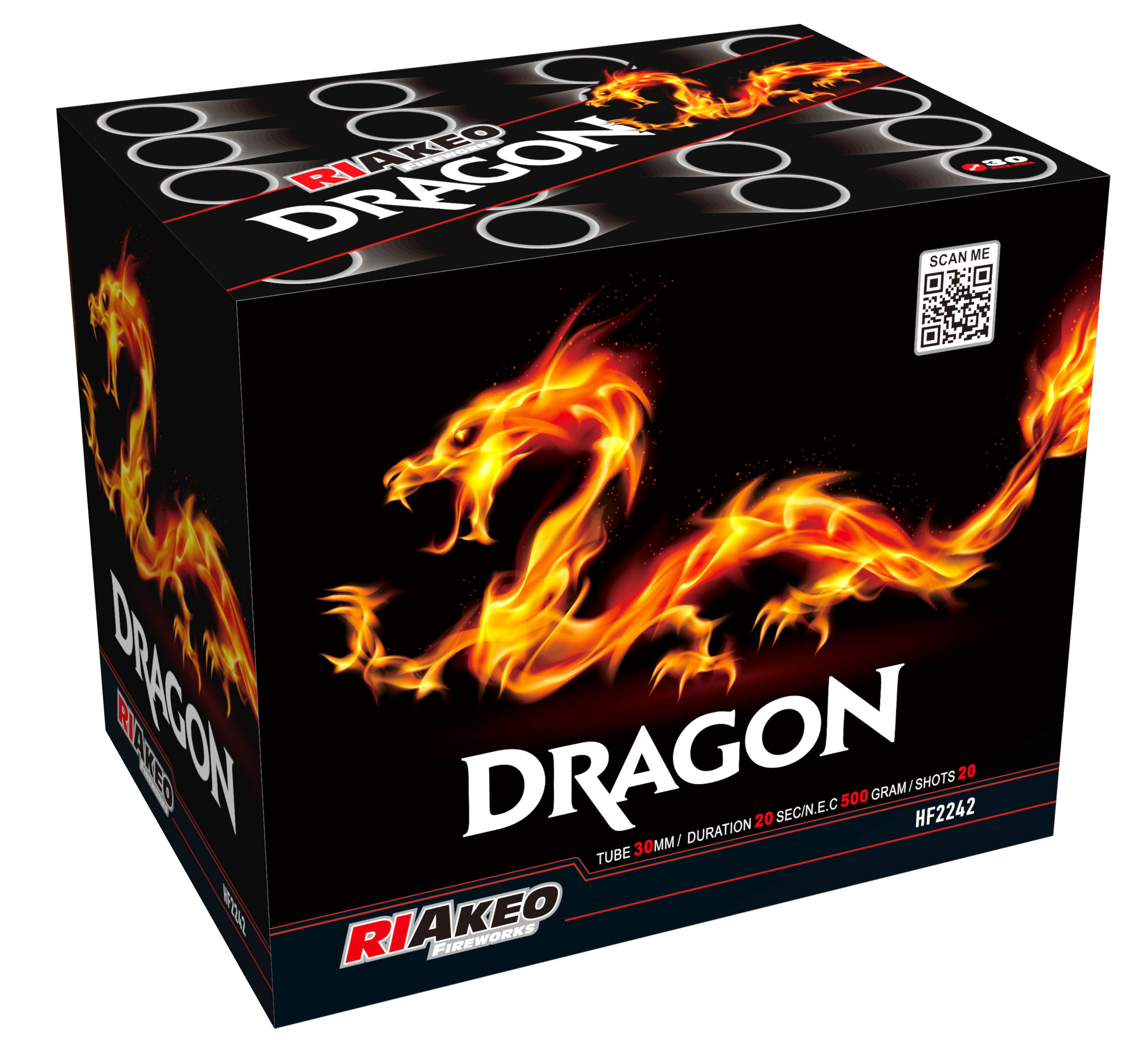 Riakeo Dragon-batterij voor 20 schoten