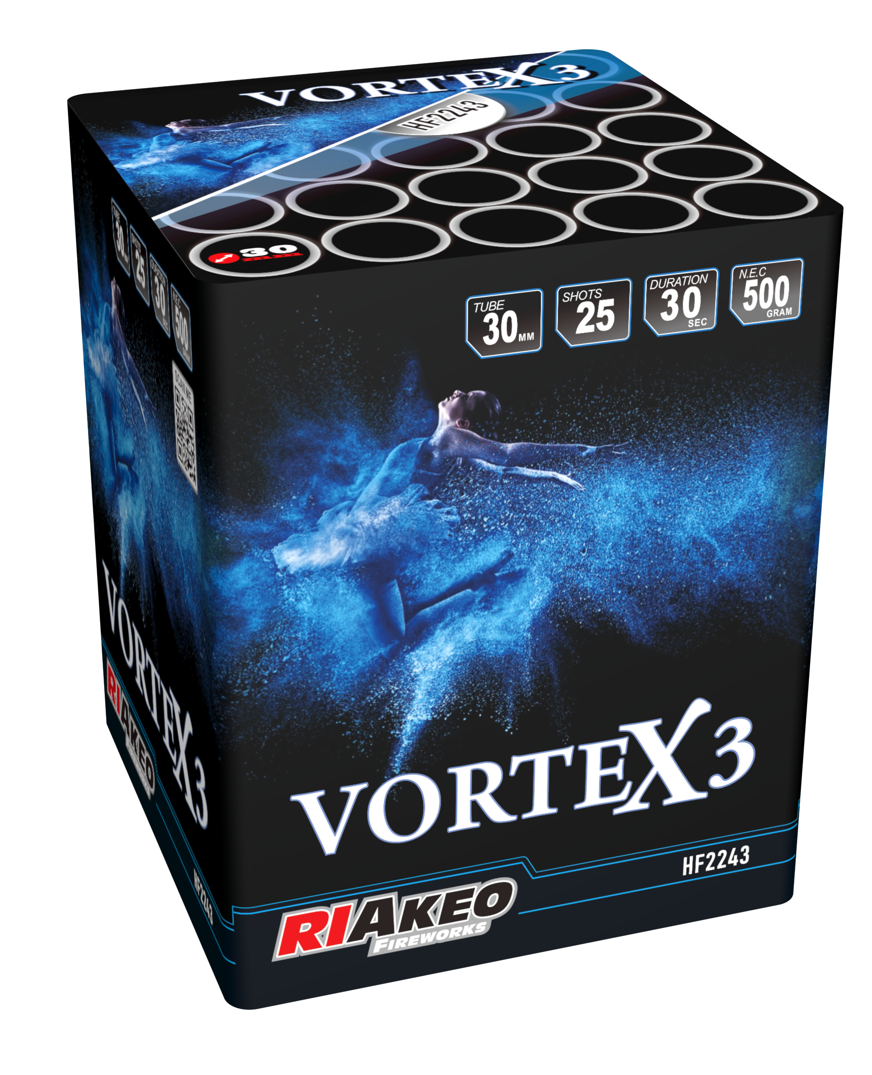 Riakeo Vortex 3 - batterij voor 25 schoten