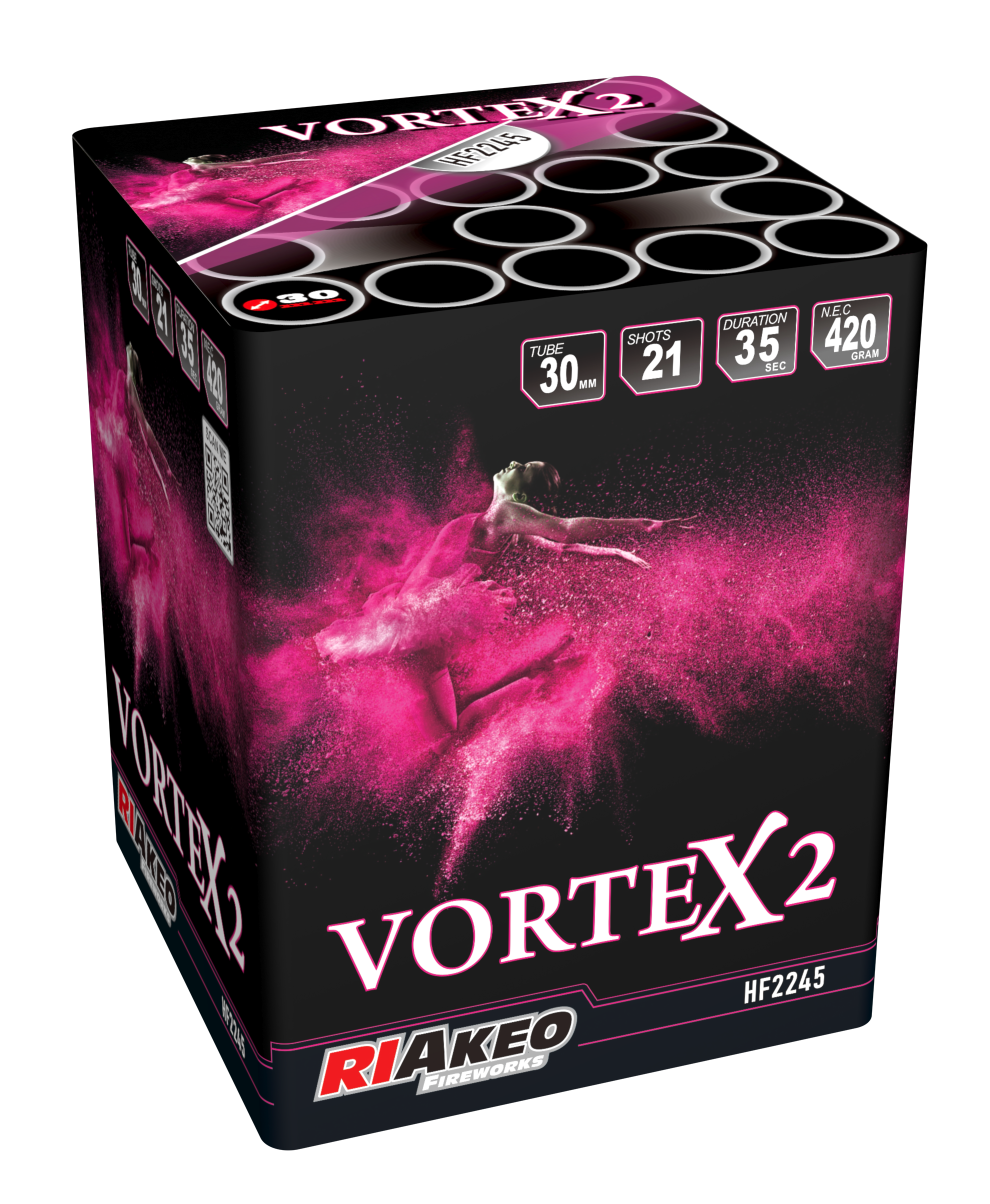 Riakeo Vortex 2 - batterij voor 21 schoten