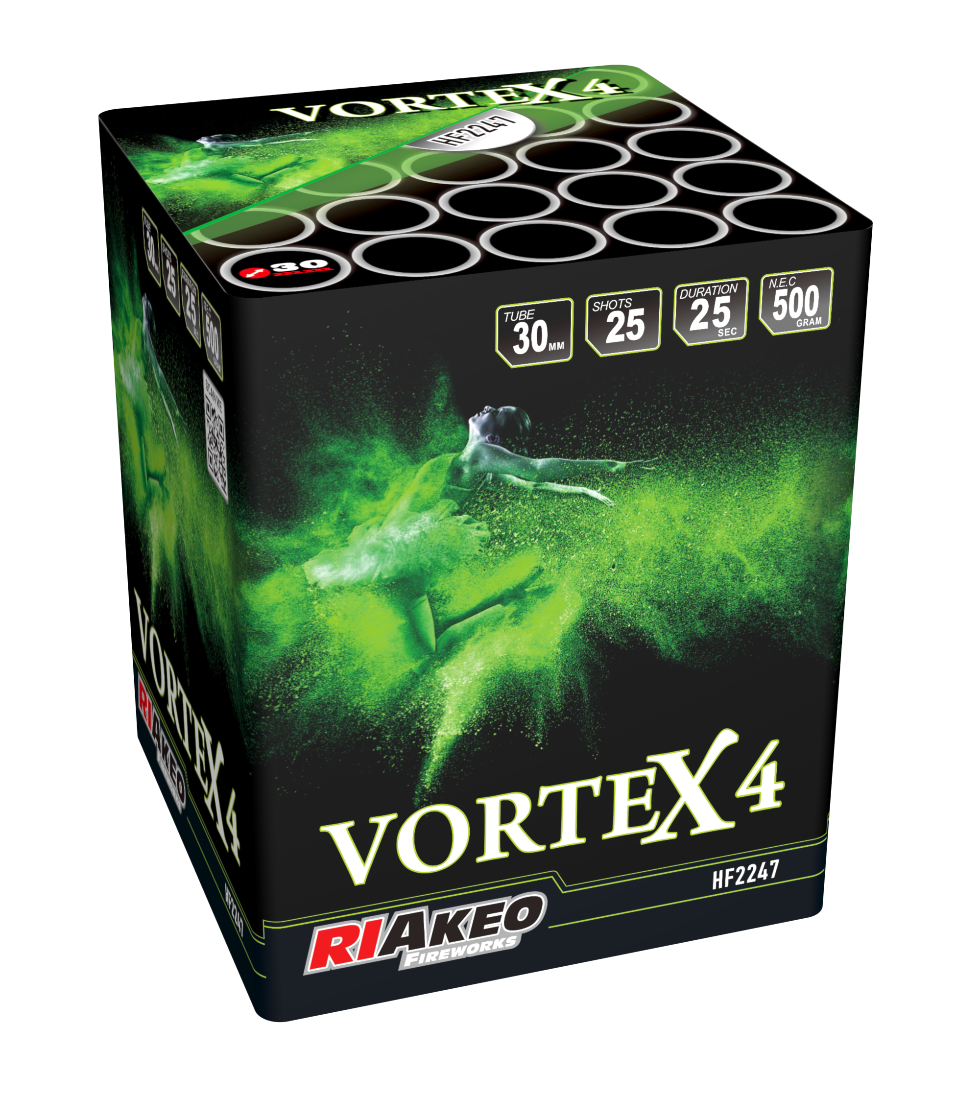 Riakeo Vortex 4 - batterij voor 25 schoten