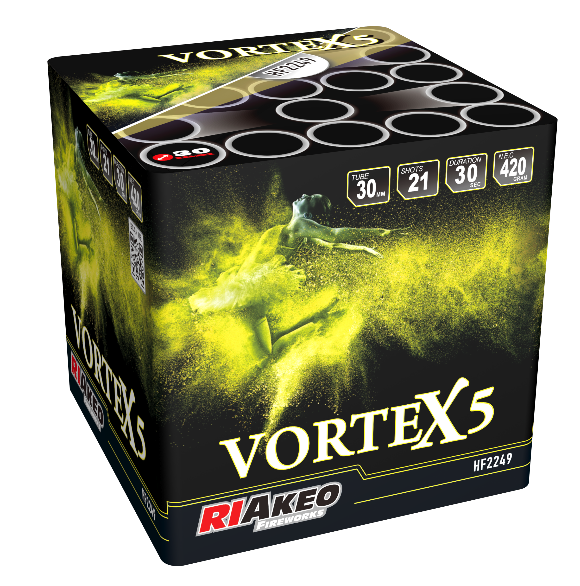 Riakeo Vortex 5 - batterij voor 21 schoten