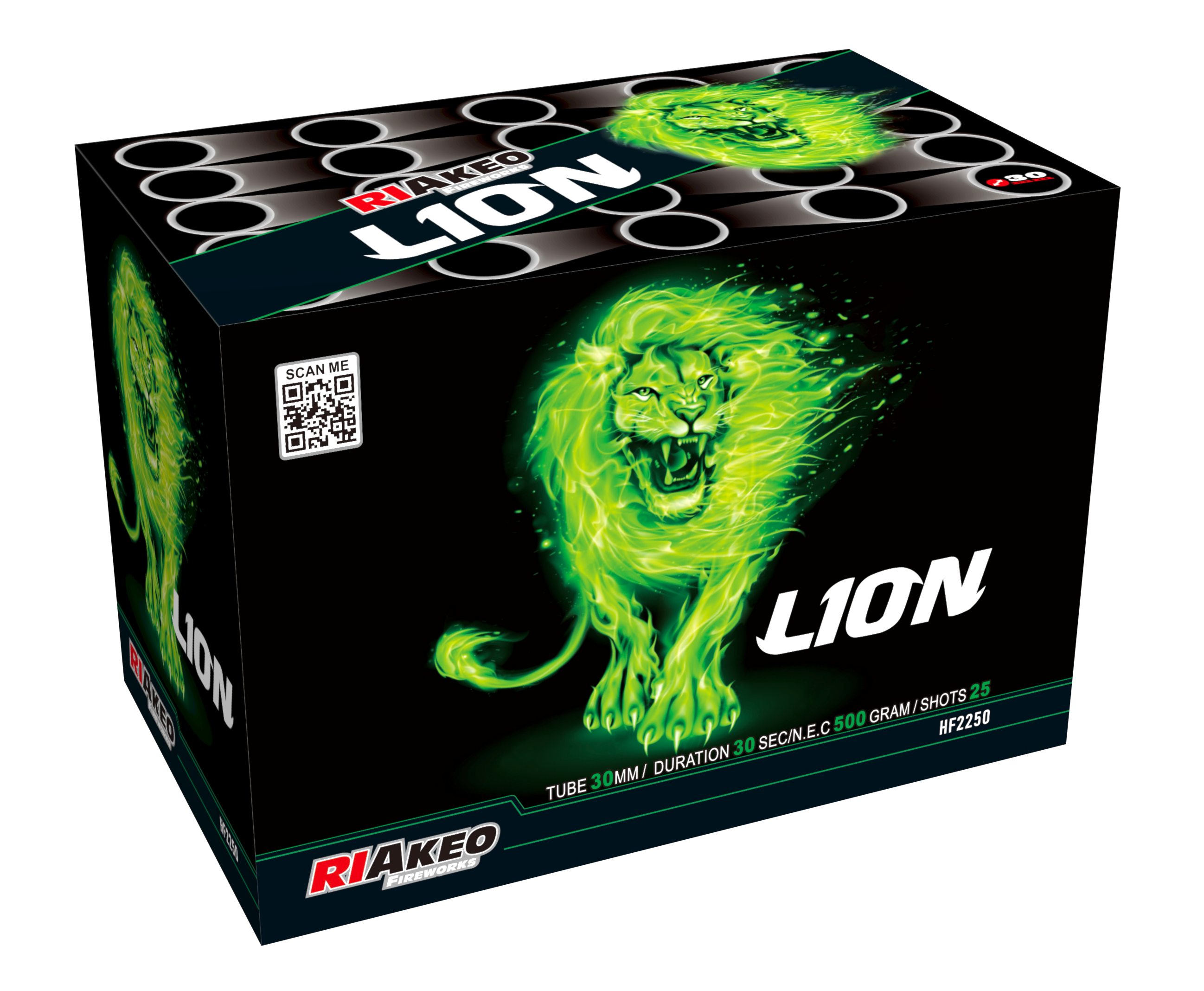 Riakeo Lion-batterij voor 25 schoten