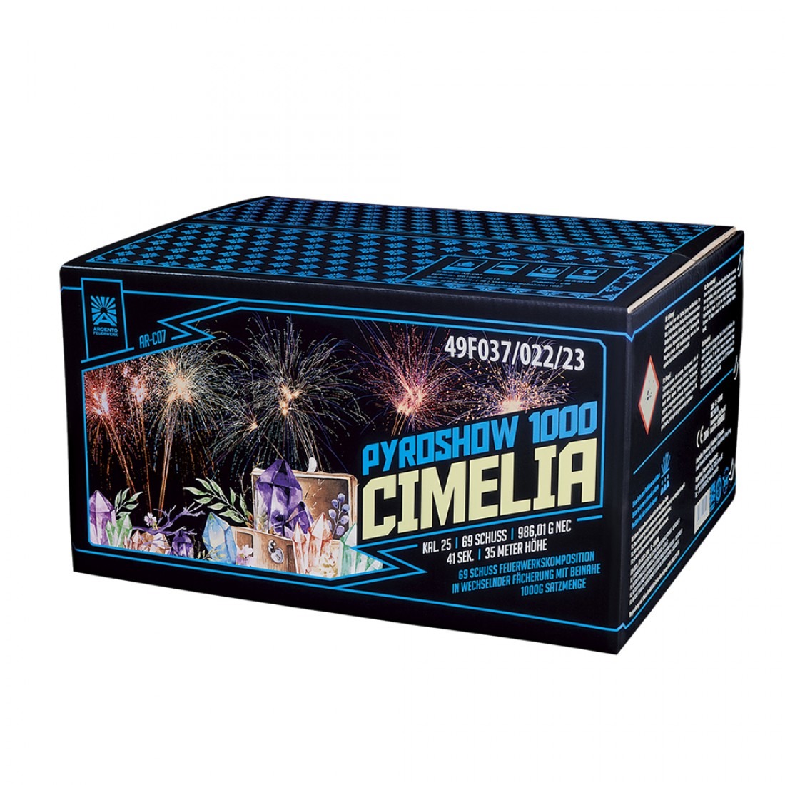 Argento Pyroshow 1000-C Cimelia 69 schoten combinatievuurwerk