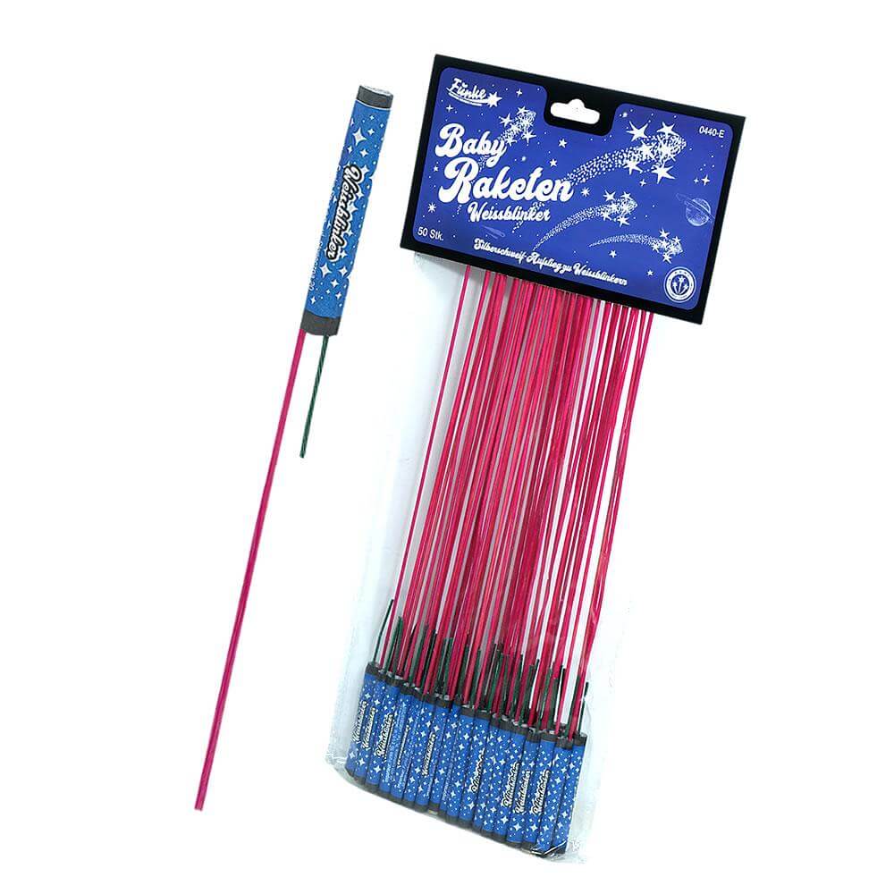 Funke babyraketten met wit knipperlicht