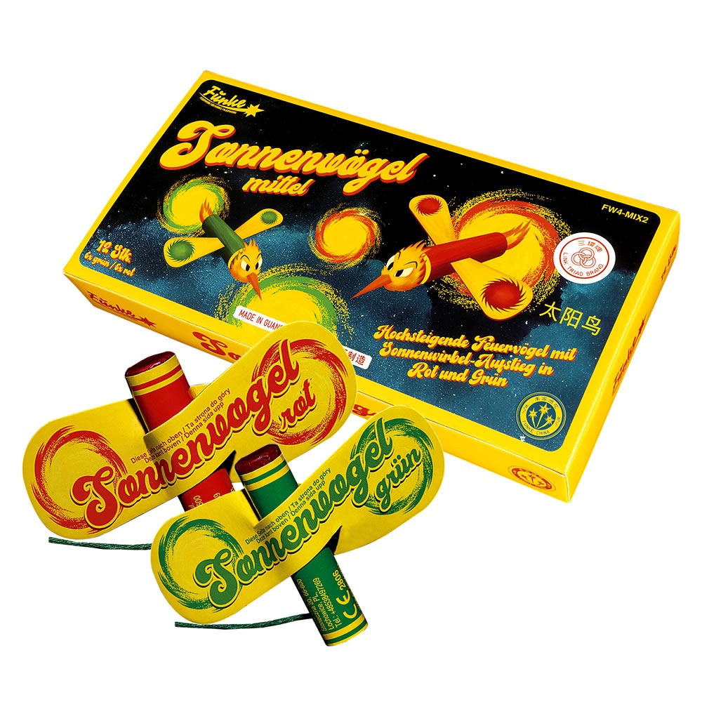 Funke Sonnenvögel, middelgroot (12 stuks)