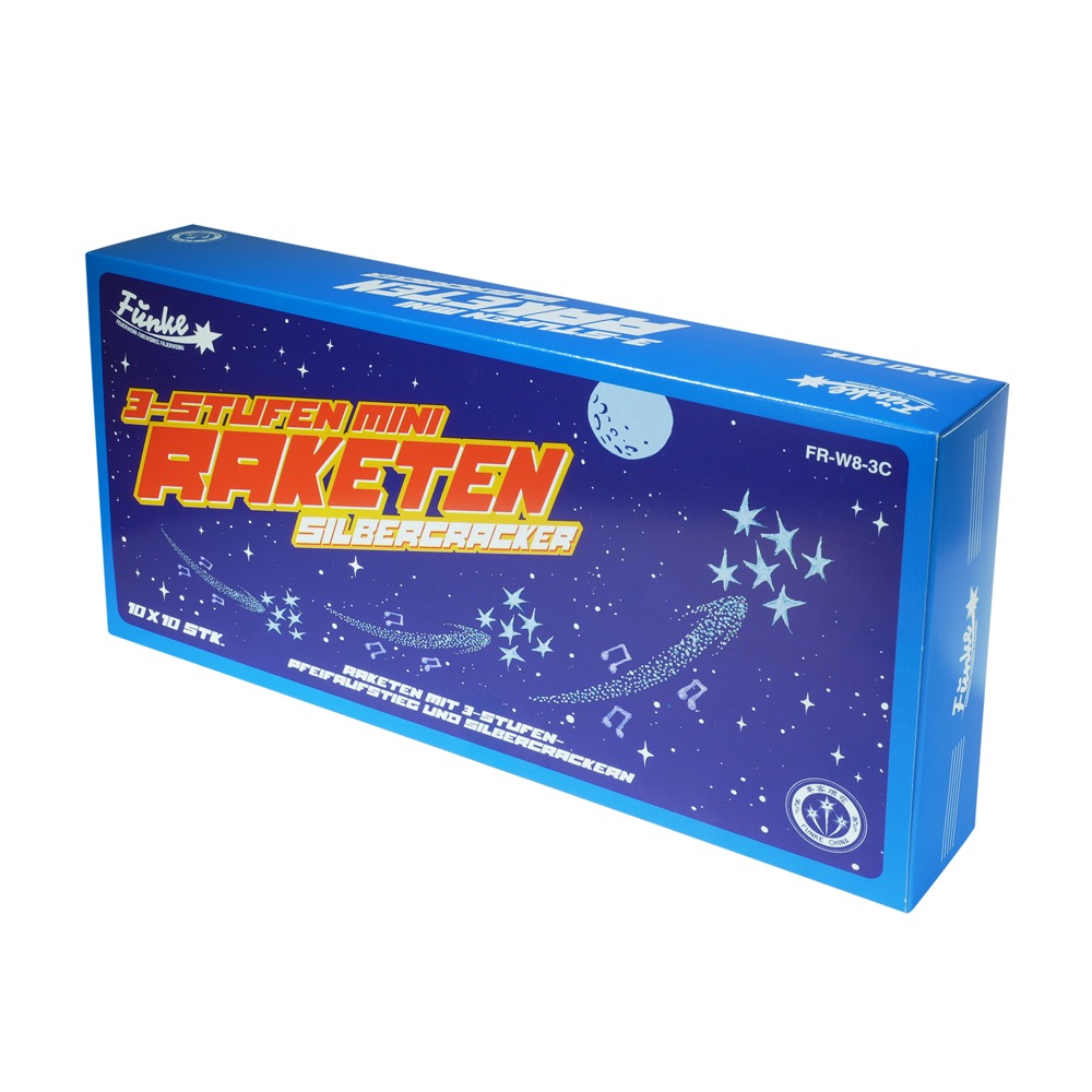 Funke 3-traps mini-raket Silver Cracker